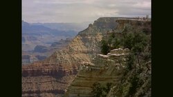 WS PAN View of  Grand Canyon on sunny day / United States Stock Footage