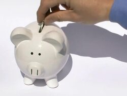 Piggy bank Stock Footage