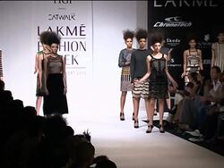 British designer Christopher Kane shows at Lakme Fashion Week News Clip