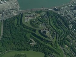 Dover From 5,000 feet Stock Footage