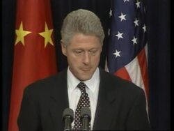 USA: CHINESE PRESIDENT JIANG AND PRESIDENT CLINTON SUMMIT News Clip