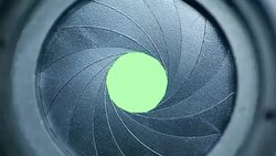 Aperture transitions Stock Footage