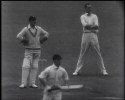 Nichols' bowling is neutralised by rain making test a draw. News Clip