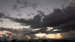 Majestic sunset in the mountains landscape Stock Footage