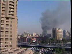 Egypt - Fire at Parliament Building News Clip