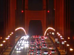 Golden Gate Night 720p Stock Footage