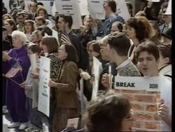 USA: NEW YORK: RELIGIOUS PROTEST OUTSIDE GERMAN CONSOLATE Instructional Video