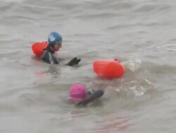 Open water swimming is gaining popularity News Clip