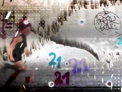 Punkette Running Stock Footage