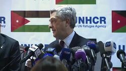 CLEAN : UN refugee chief understands Jordan security fears News Clip