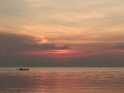 Sunset over the Pacific Ocean Stock Footage