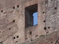 Inside the Colosseum Stock Footage
