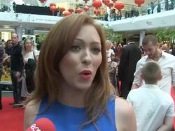 INTERVIEW Natasha Hamilton on animation films, her kids, Kung Fu Panda 2 and more at the Kung Fu Panda 2 UK Premiere Stock Footage