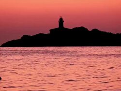 WS VIew of Lighthouse / Mallorca, Balearic Islands, Spain  Stock Footage