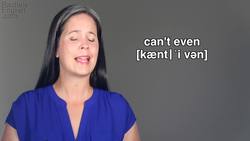 AMERICAN SLANG: SALTY, CAN'T EVEN Instructional Video