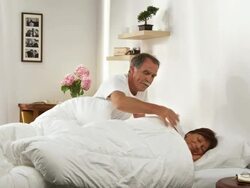 Senior Couple In The Morning Stock Footage