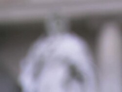 Statue of Queen Victoria, pull focus, Northern Ireland Stock Footage