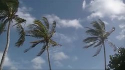 People on the tiny British territory of Bermuda rushed to batten down for Hurricane Gonzalo, which was roaring toward them as a major Category 4 storm just days after a tropical storm damaged homes and knocked down trees and power lines. (Oct. 16) News Clip