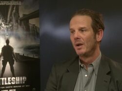 INTERVIEW: Peter Berg on wanting to make the film believable, being pro-military, the realism of the film, making the aliens relatable at Claridge's Hotel on January 18, 2012 in London, England. Stock Footage