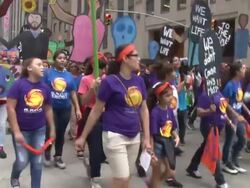 People's Climate March - NYC Stock Footage