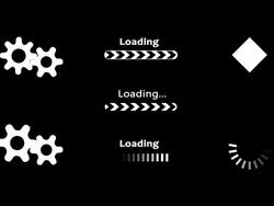 Computer loading animation Stock Footage