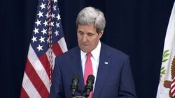 Vice President Joe Biden and Secretary of State John Kerry welcomed the World Cup trophy tour to the State Department Monday and spoke about soccer's power as a globally-uniting force. (April 14) News Clip
