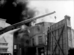 Universal Studios Lot Fire Stock Footage