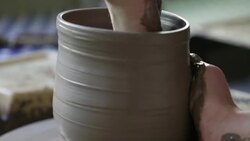 Woman Working Potters Stock Footage