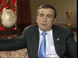 AP interview with Saakashvili after election win News Clip