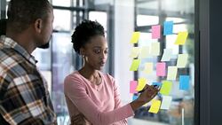 Brainstorming with the team Stock Footage