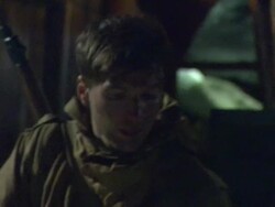 Guy Burnet at the Age of Heroes Set Visit at Haugesund . (Footage by WireImage Video/GettyImages) Stock Footage