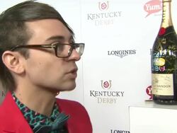 INTERVIEW - Christian Siriano on his new collection, on Kim Kardashian  Moet & Chandon Toasts The 139th Kentucky Derby Stock Footage