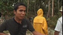 Aerials of disaster area, funeral for victims News Clip