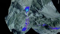 FLOW-3D Modeling of a Snow Avalanche Stock Footage