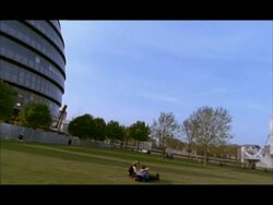 WA Pan right, from City hall to Tower bridge, London, England Stock Footage