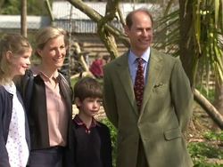 Prince Edward, Earl of Wessex Poses for Photos with his Family in Bristol Zoo News Clip