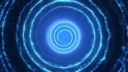 Blue Light Tunnel (Loopable) Stock Footage
