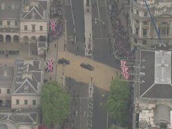 Sky News Royal Wedding Procession Footage News Clip