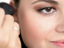 Woman Make-up Stock Footage