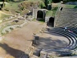 Roman Ruins of Florence Stock Footage