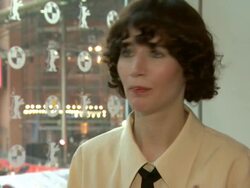 INTERVIEW: Miranda July on her views on the internet and using the internet more as a medium at the The Future Interviews: 61st Berlin International Film Festival at Berlin . (Footage by WireImage Video/GettyImages) Stock Footage