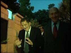 Italian PM Prodi meets Israeli PM Olmert at start of tour of region News Clip