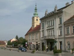 WS View of quiet center of small town / Rovinj, Croatia    Stock Footage