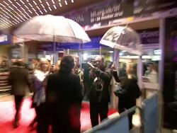 Justin Chadwick at the The First Grader Premiere: 54th BFI London Film Festival at London England. (Footage by WireImage Video/GettyImages) Stock Footage