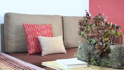 Interior design of modern Living room decoration Stock Footage
