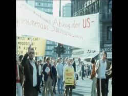 SYND 08/05/1970 DEMONSTRATION AGAINST US INTERVENTION IN CAMBODIA News Clip
