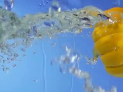 Pumpkin Splashing Into Water (Super Slow Motion) Stock Footage