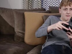 Frustrated Gamer Boy Stock Footage