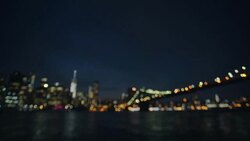 Manhattan Establishing - Night Stock Footage