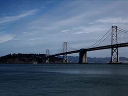 San Francisco Bay Bridge Stock Footage